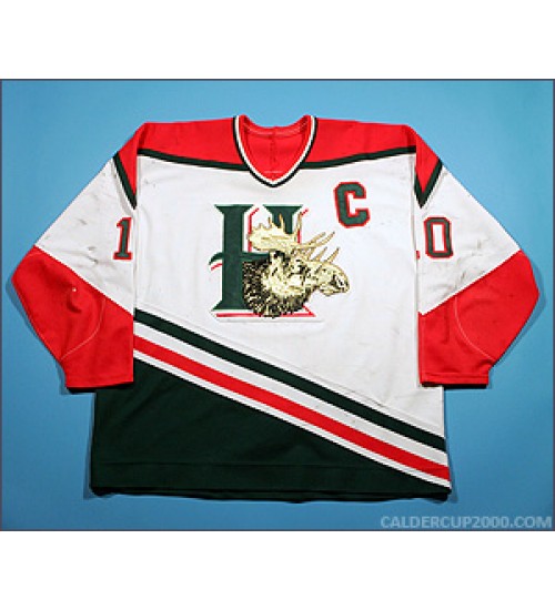 Custom QMJHL Halifax Mooseheads 1994 04 10 Dean Stock Hockey jersey Home White